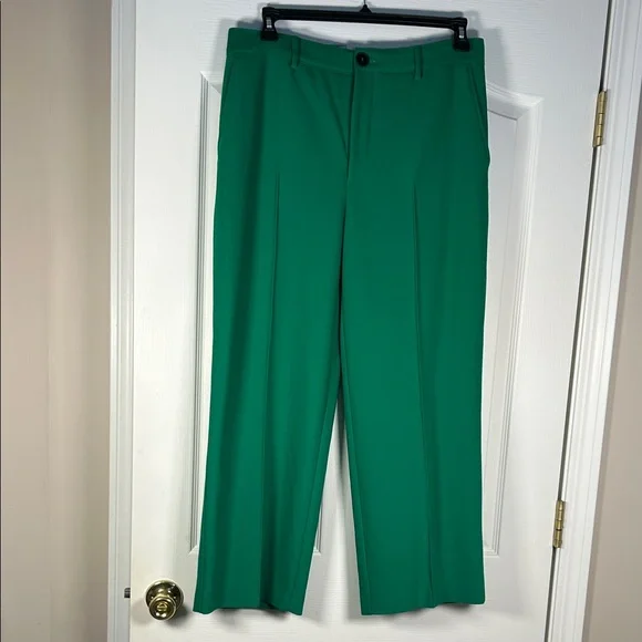 Zara Emerald Green Woman’s Dress Pants size large - Picture 1 of 5